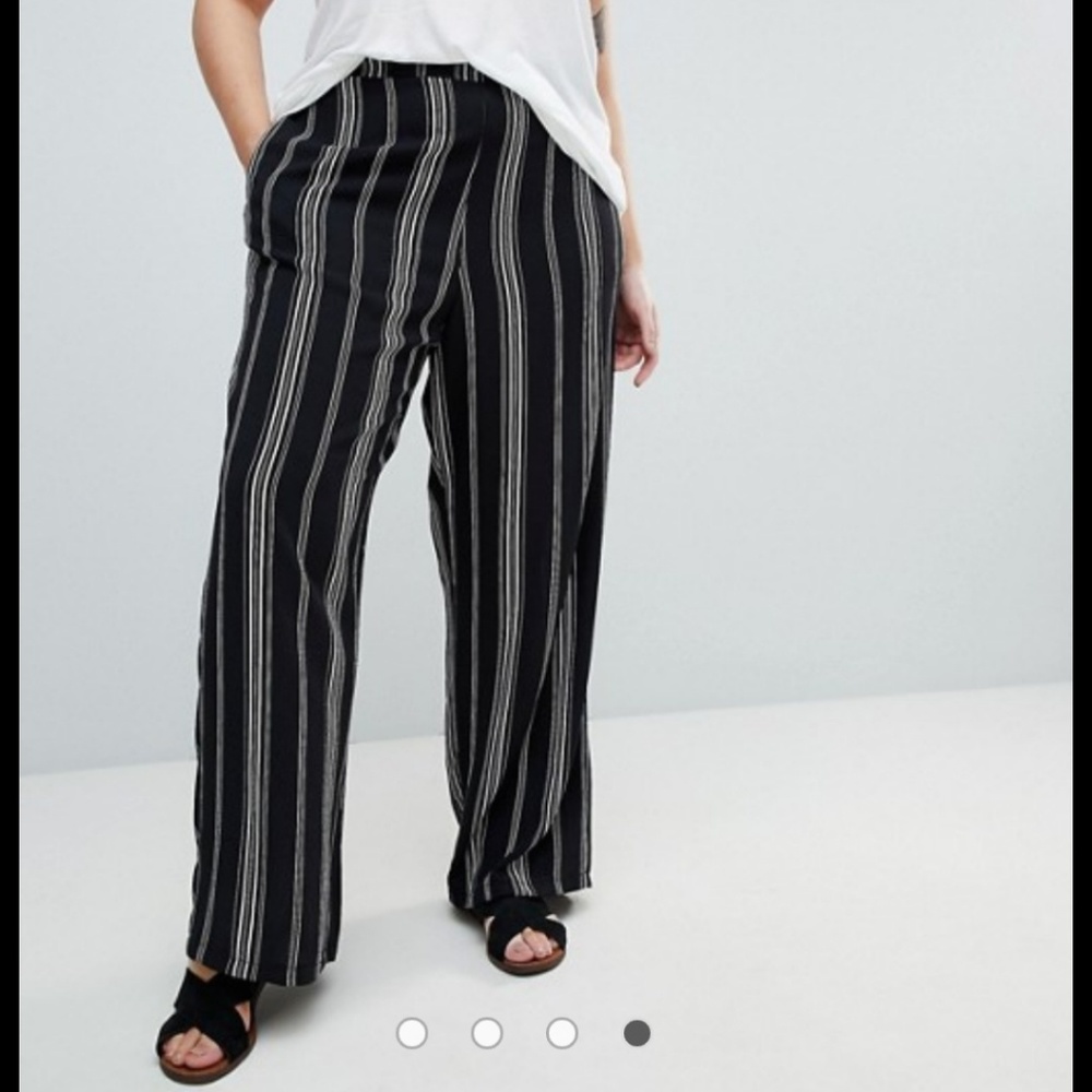 NWT New Look wide leg striped pant
